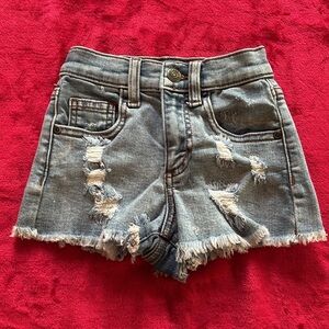 Harper Heritage Distressed Girls Shorts W/American Flag Youth Size 7